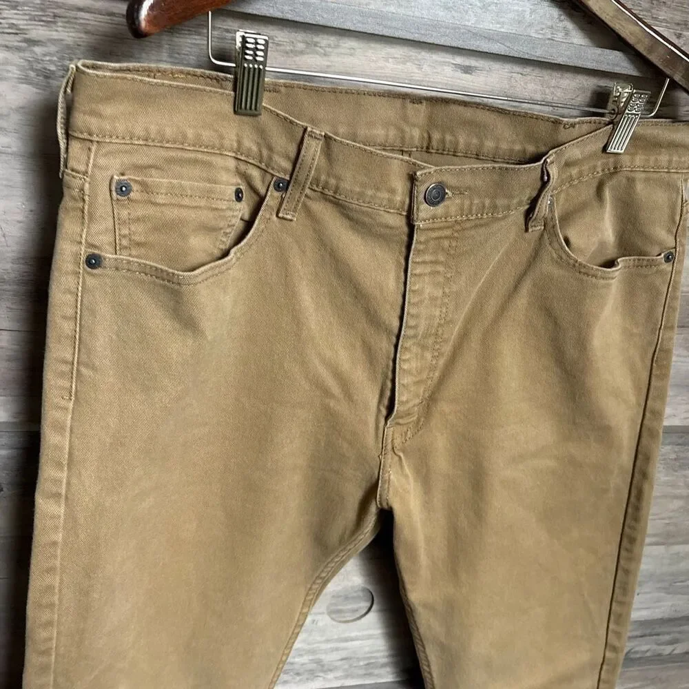 Levi's 513 Levi Strauss Tan Jeans 38 Casual Boho Classic Coastal Streetwear
